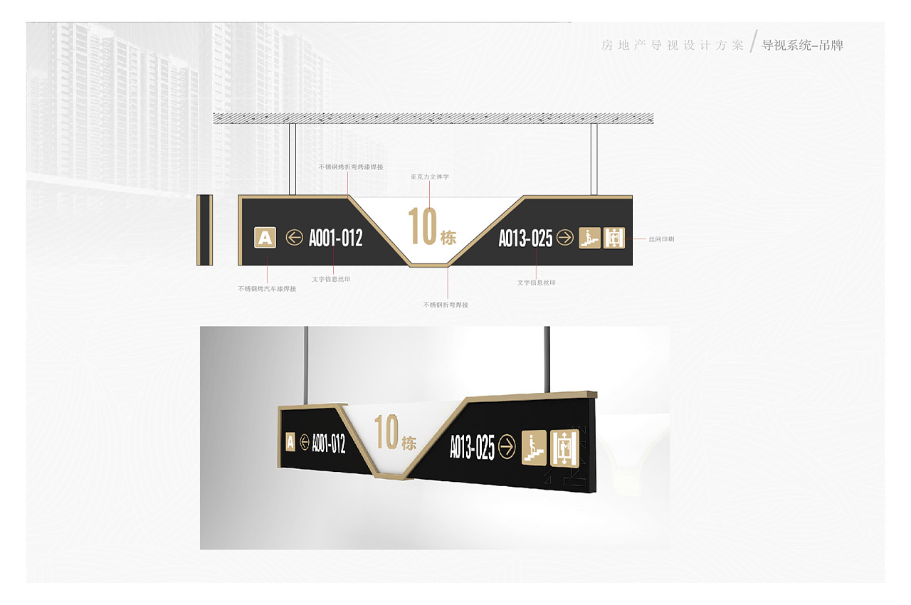 房地产导视设计案例-武汉中涵标识