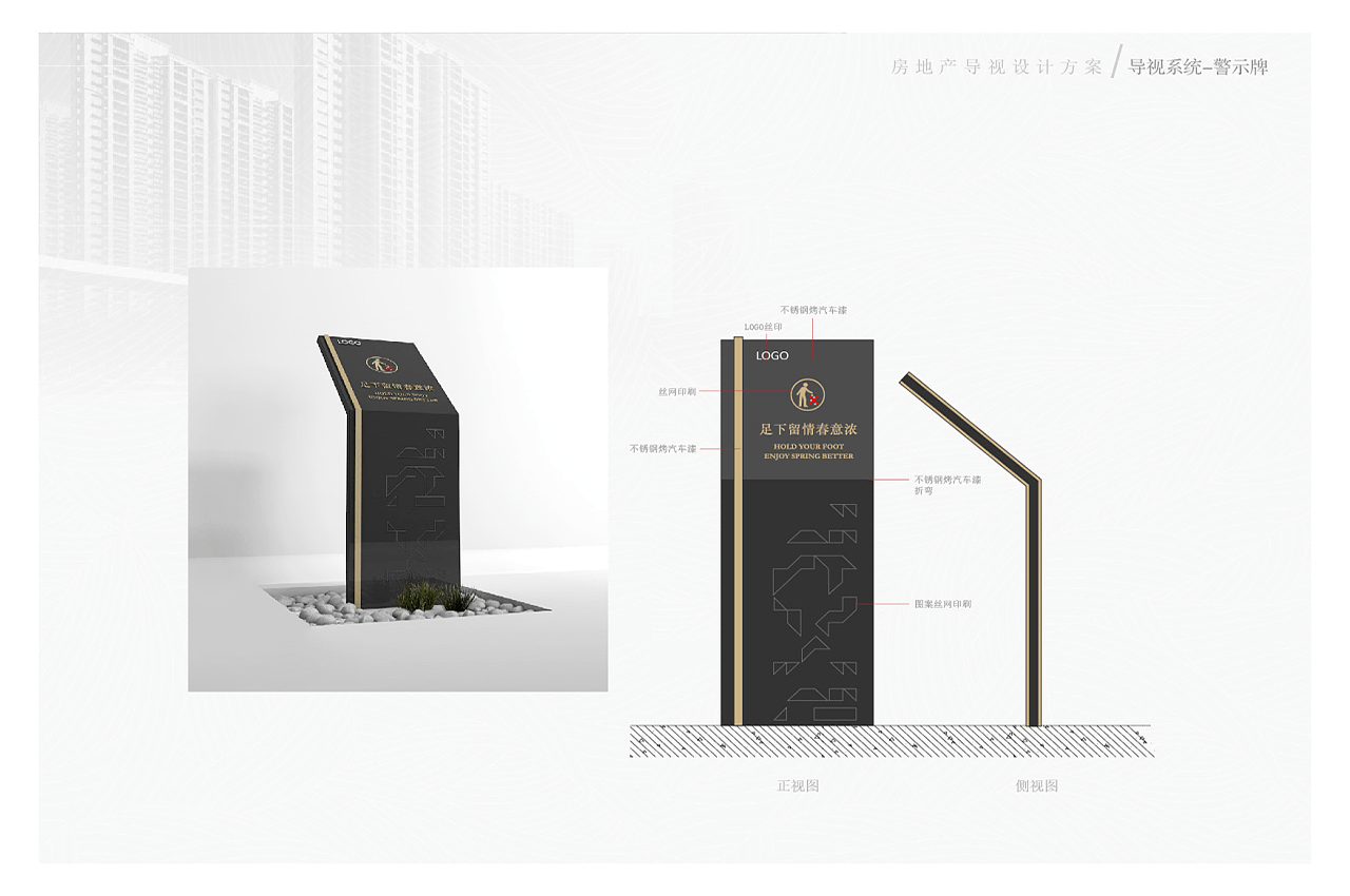 房地产导视设计案例-武汉中涵标识
