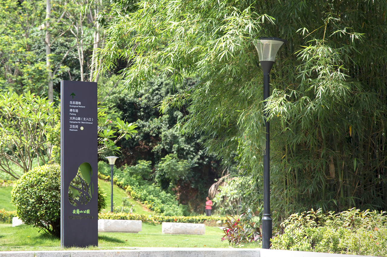 生态湿地公园景区导视系统制作安装-武汉中涵标识
