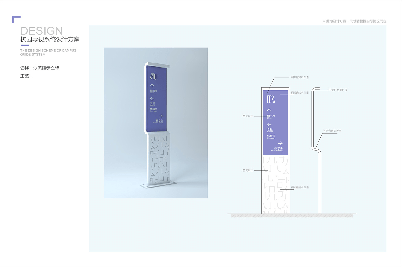 学校导视系统设计案例-武汉中涵标识