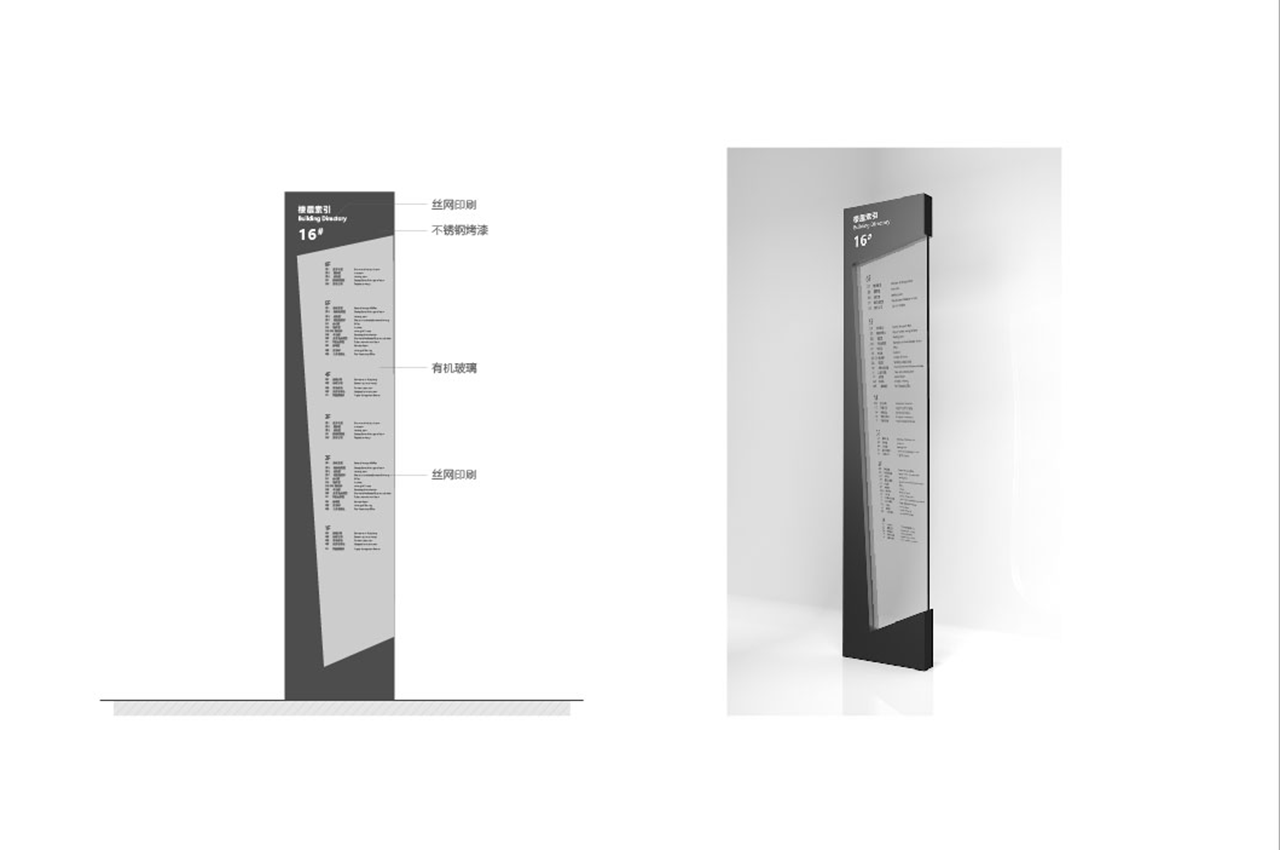 黄黑双色科技园导视系统设计-武汉中涵标识
