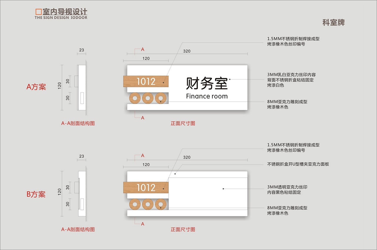 写字楼导视系统标牌设计-武汉中涵标识