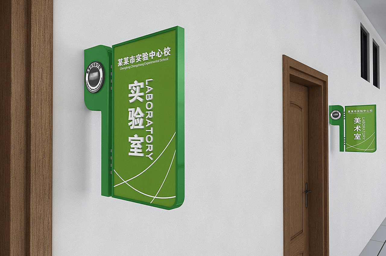 武汉中涵标识厂家设计制作学校导视系统标识标牌