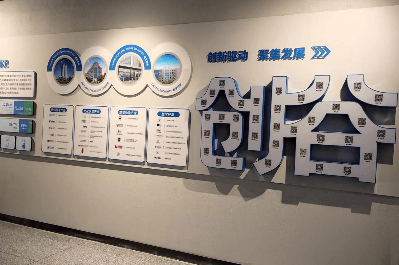 江汉创谷文化墙企业展馆