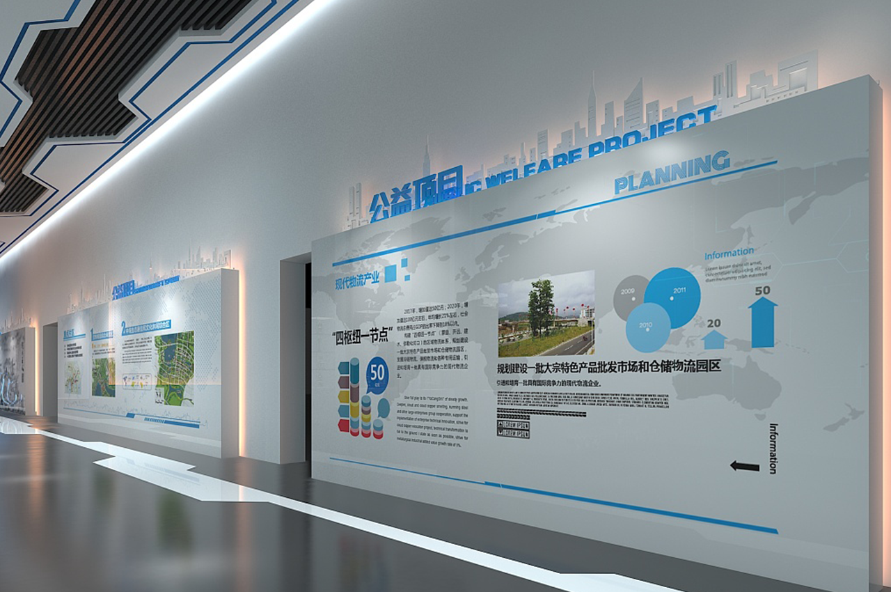 南方电网业务展示厅及历史展馆搭建厂家-武汉中涵标识