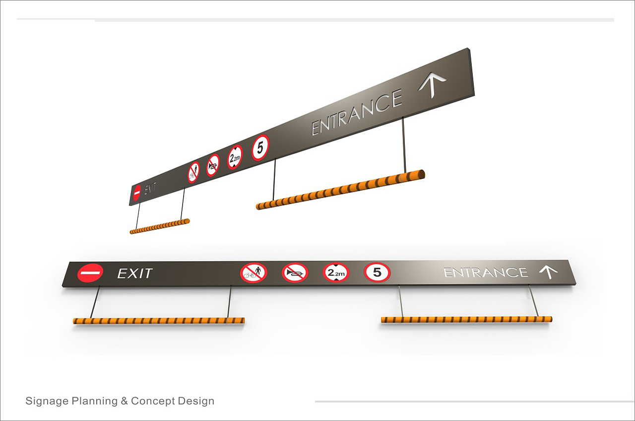 停车场吊牌标识牌设计制作厂家-武汉中涵标识