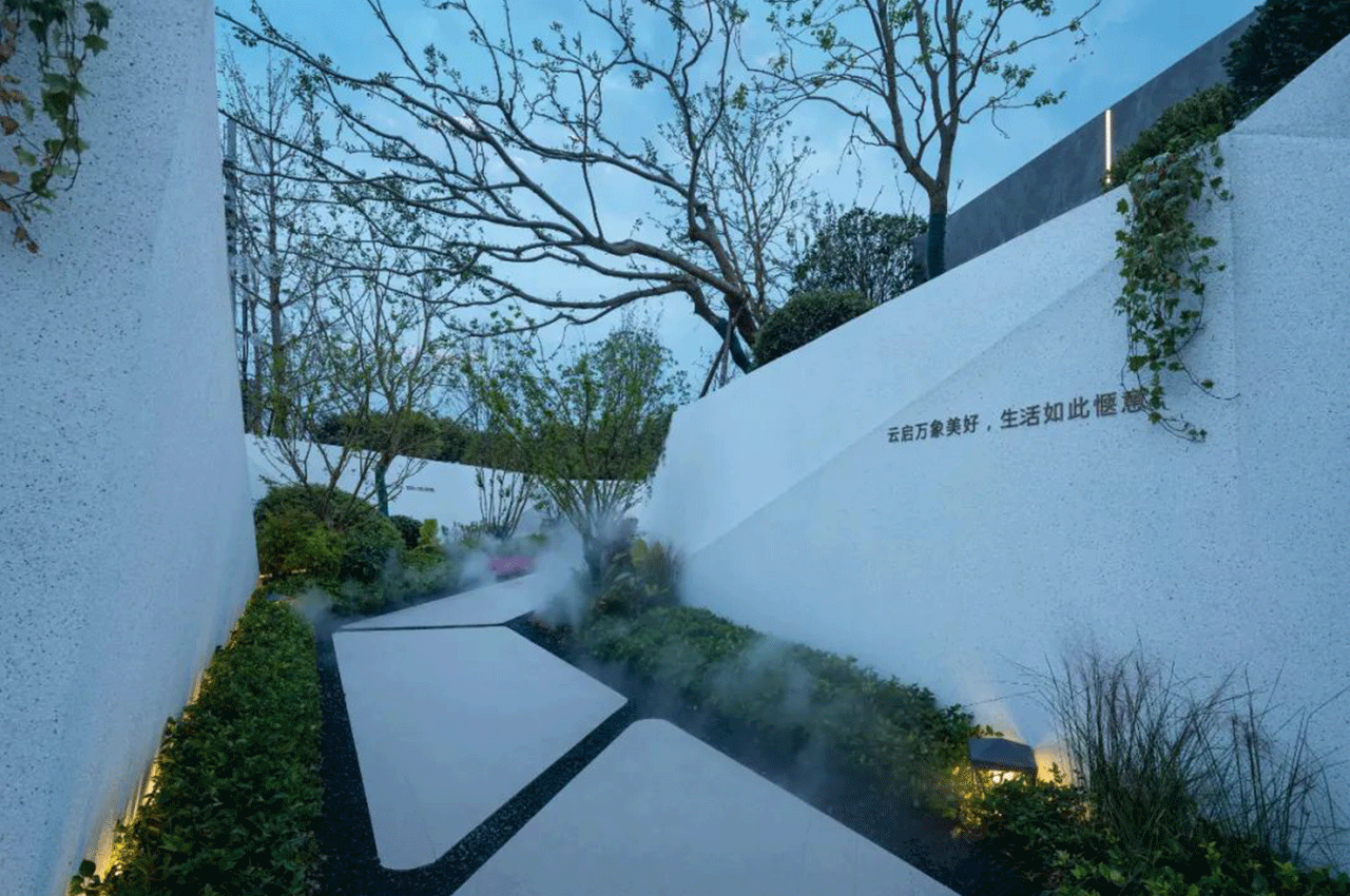 售楼处精神堡垒与标识发光字-武汉中涵标识